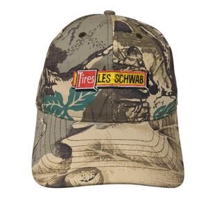 Tires Les Schwab Snapback Hat Multicolor One Size Adjustable Camouflage GO USA
